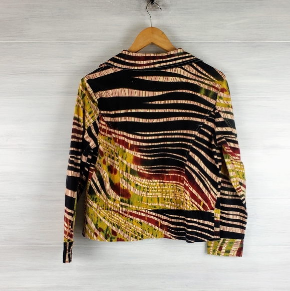 Draper's & Damon's Zip Animal Print Blazer Jacket - Picture 11 of 11